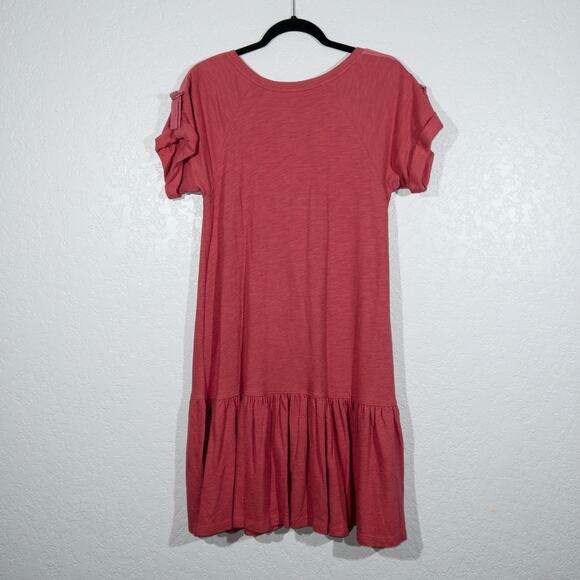 Saturday Sunday x‎ Anthropologie Pink Kathie Flounced Mini Dress Small - Picture 8 of 9